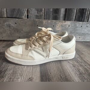 Vans Cream and White Sneakers
